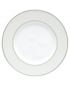 Modern yet timeless, this fine china dinnerware is sure to satisfy the style-hungry host. Simply dressed in cream and white stripes and finished with a polished platinum trim, Opal Innocence Stripe creates an ultra-chic setting to enjoy celebratory meals.