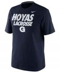 Catch this training shirt by Nike featuring the Georgetown Hoyas and score the winning goal! Catch this training shirt by Nike featuring the Georgetown Hoyas and score the winning goal!