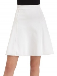 THE LOOKBanded waistTonal seams Back zip closureA-line silhouetteTHE FITAbout 22 from shoulder to hemTHE MATERIALRayonCARE & ORIGINDry cleanImportedModel shown is 5'10 (177cm) wearing US size Small. THE LOOKBanded waistTonal seams Back zip closureA-line silhouetteTHE FITAbout 22 from shoulder to hemTHE MATERIALRayonCARE & ORIGINDry cleanImportedModel shown is 5'10 (177cm) wearing US size Small.