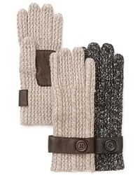 Touchscreen compatible with a leather strap detail, these thick gloves from Grandoe are both warm and tech-savvy. Touchscreen compatible with a leather strap detail, these thick gloves from Grandoe are both warm and tech-savvy.