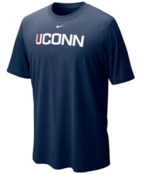 Keep team spirit rolling with this Connecticut Huskies NCAA t-shirt from Nike. Keep team spirit rolling with this Connecticut Huskies NCAA t-shirt from Nike.
