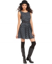 A bicycle print adds quirky cute flair to this Bar III dress while a back cutout keeps it just a little bit sexy! A bicycle print adds quirky cute flair to this Bar III dress while a back cutout keeps it just a little bit sexy!