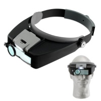 Jeweler's Lighted High-Power Magnifier Visor - 1.5X to 10.5X Jeweler's Lighted High-Power Magnifier Visor - 1.5X to 10.5X