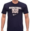 NIKE Men's Dri-Fit Basketball Never Stops Casual Shirt - Navy