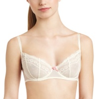 Betsey Johnson Women's Eyelet Lace Underwire Demi Bra, Suzy Snow, 36DD Betsey Johnson Women's Eyelet Lace Underwire Demi Bra, Suzy Snow, 36DD