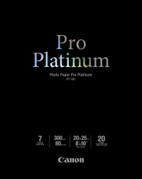 Canon Photo Paper Pro Platinum, 8 x 10 Inches, 20 Sheets (2768B019) Canon Photo Paper Pro Platinum, 8 x 10 Inches, 20 Sheets (2768B019)