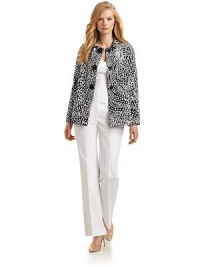 THE LOOKAllover confetti-inspired printPoint collarButton frontLong sleevesTHE FITAbout 26 from shoulder to hemTHE MATERIAL53% cotton/47% viscoseCARE & ORIGINDry cleanImportedModel shown is 5'10½ (179cm) wearing US size 2. THE LOOKAllover confetti-inspired printPoint collarButton frontLong sleevesTHE FITAbout 26 from shoulder to hemTHE MATERIAL53% cotton/47% viscoseCARE & ORIGINDry cleanImportedModel shown is 5'10½ (179cm) wearing US size 2.