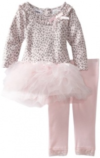 Blueberi Boulevard Baby-girls Infant Leopard Print Knit Set With Mesh Tutu Skirt, Pink, 24 Months Blueberi Boulevard Baby-girls Infant Leopard Print Knit Set With Mesh Tutu Skirt, Pink, 24 Months
