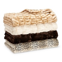 Soft and luxurious, Hudson Park's faux fur throws are a glamorous accent fit for any décor. Soft and luxurious, Hudson Park's faux fur throws are a glamorous accent fit for any décor.