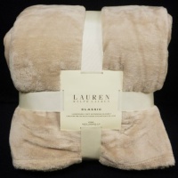 Lauren Ralph Lauren Micro Mink King Blanket - Classic Creme/Ivory Lauren Ralph Lauren Micro Mink King Blanket - Classic Creme/Ivory