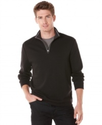 Paired with jeans or dress pants, this Perry Ellis mock neck sweater adds versatile style to your wardrobe. Paired with jeans or dress pants, this Perry Ellis mock neck sweater adds versatile style to your wardrobe.