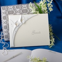 Calla lily design wedding guest book, 1 piece Calla lily design wedding guest book, 1 piece