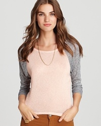 Vintage Havana renders the classic baseball tee ultra-feminine with this softly-hued version.