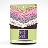 Hanky Panky Petite Signature Lace Low Rise Thong 5-Pack, One Size, Classic Hanky Panky Petite Signature Lace Low Rise Thong 5-Pack, One Size, Classic