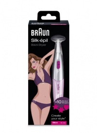Braun FG 1100 Silk Épil Bikini Styler, Pink and Gray Braun FG 1100 Silk Épil Bikini Styler, Pink and Gray