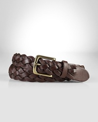 Constructed from rich braided leather, this rugged belt provides a handsome accent to any outfit. Constructed from rich braided leather, this rugged belt provides a handsome accent to any outfit.