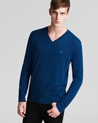 A rewarding sweater in handsome teal, rendered completely in soft cashmere for the ultimate luxury. A rewarding sweater in handsome teal, rendered completely in soft cashmere for the ultimate luxury.
