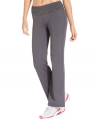 Ideology's colorblocked active pants are perfect for the gym, yoga or dance class. A striped elastic waistband adds a dash of style - check out the matching jacket for a coordinated look! Ideology's colorblocked active pants are perfect for the gym, yoga or dance class. A striped elastic waistband adds a dash of style - check out the matching jacket for a coordinated look!