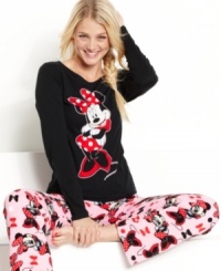 Snuggle up with Minnie Mouse. The comfy fleece of these pajamas by Briefly Stated will have you and your new friend ready for the holidays! Snuggle up with Minnie Mouse. The comfy fleece of these pajamas by Briefly Stated will have you and your new friend ready for the holidays!