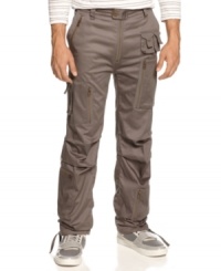 Detail oriented. Cargo pockets and zipper make these pants from Sean John great alternative to your denim. Detail oriented. Cargo pockets and zipper make these pants from Sean John great alternative to your denim.