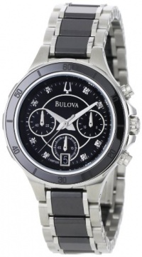 Bulova Women's 98P126 Substantial Ceramic and Stainless-Steel Construction Watch Bulova Women's 98P126 Substantial Ceramic and Stainless-Steel Construction Watch