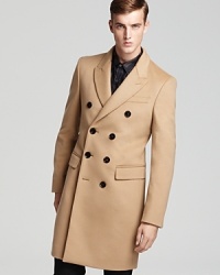 A classic overcoat from Burberry London rendered in a refined wool-cashmere blend. A classic overcoat from Burberry London rendered in a refined wool-cashmere blend.