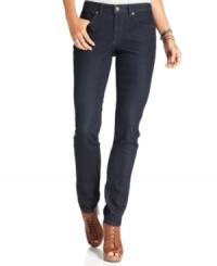 Refresh your denim look with a curve-hugging petite classic from Calvin Klein Jeans. Pair these jeans with anything from tees to billowy tunics for no-fuss style. Refresh your denim look with a curve-hugging petite classic from Calvin Klein Jeans. Pair these jeans with anything from tees to billowy tunics for no-fuss style.