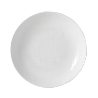 A striking vegetable bowl in pure white porcelain makes an elegant presentation with its clean, simple design and subtle pattern to complement your table setting seamlessly. A striking vegetable bowl in pure white porcelain makes an elegant presentation with its clean, simple design and subtle pattern to complement your table setting seamlessly.
