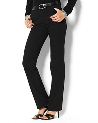 A sleek straight leg offers casual refinement in our cotton twill Caitlin pant, designed with stretch for a classic, feminine fit. A sleek straight leg offers casual refinement in our cotton twill Caitlin pant, designed with stretch for a classic, feminine fit.