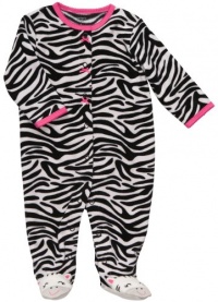 Carter's Micro Fleece Snap - Zebra-6M Carter's Micro Fleece Snap - Zebra-6M