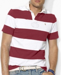 Polo Ralph Lauren Classic Woven-Collar Rugby Polo Ralph Lauren Classic Woven-Collar Rugby