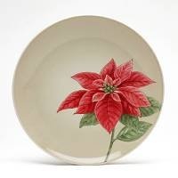 Noritake Colorwave Cream Poinsettia Accent Plate