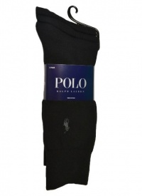 Polo Ralph Lauren Men's Pony Logo Dress Socks Black (3 Pack) Sock Size 10-13 Polo Ralph Lauren Men's Pony Logo Dress Socks Black (3 Pack) Sock Size 10-13