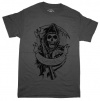 Sons of Anarchy SOA Reaper Flocked Biker T-Shirt