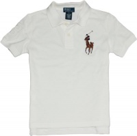 Polo Ralph Lauren Toddler Boys's Multicolor Big Pony Polo (2/2T, Cream) Polo Ralph Lauren Toddler Boys's Multicolor Big Pony Polo (2/2T, Cream)