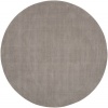 Area Rug 6x6 Round Solid/Striped Light Gray Color - Surya Mystique Rug from RugPal