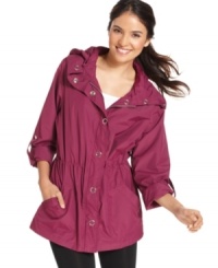 Add an anorak from Style&co. Sport to your activewear wardrobe. Lightweight and weather-resistant, it's also perfect for packing! Add an anorak from Style&co. Sport to your activewear wardrobe. Lightweight and weather-resistant, it's also perfect for packing!