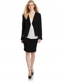 THE LOOKPoint lapelLong sleeves with soutache trim and fringed cuffsOne button frontCenter back ventTHE FITAbout 21 from shoulder to hemTHE MATERIAL88% viscose/12% hairFully linedCARE & ORIGINDry cleanImportedModel shown is 5'9 (175cm) wearing US size 4. THE LOOKPoint lapelLong sleeves with soutache trim and fringed cuffsOne button frontCenter back ventTHE FITAbout 21 from shoulder to hemTHE MATERIAL88% viscose/12% hairFully linedCARE & ORIGINDry cleanImportedModel shown is 5'9 (175cm) wearing US size 4.