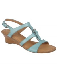 Buckled up and ready to go. Franco Sarto's Ballon wedge sandals are a casual sandal with loads of style. Buckled up and ready to go. Franco Sarto's Ballon wedge sandals are a casual sandal with loads of style.