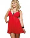 Dreamgirl Women's Plus-Size Sheer Enticement