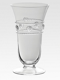 A romantic little shape and petite size make this vase marvelously versatile, while it's graceful curves and cheerful trimmings capture everlasting elegance.Lead-free glassDishwasher safe10 ounce capacity3.5 X 6Imported A romantic little shape and petite size make this vase marvelously versatile, while it's graceful curves and cheerful trimmings capture everlasting elegance.Lead-free glassDishwasher safe10 ounce capacity3.5 X 6Imported