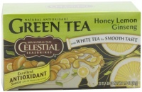 Celestial Seasonings Green Tea, Honey Lemon Ginseng, 20-Count Tea Bags (Pack of 6) Celestial Seasonings Green Tea, Honey Lemon Ginseng, 20-Count Tea Bags (Pack of 6)