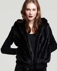 A plush Aqua faux fur hoodie is the epitome of casual chic-the perfect way to glam up weekend brunch or a daytime jaunt to the boutiques with the girls. A plush Aqua faux fur hoodie is the epitome of casual chic-the perfect way to glam up weekend brunch or a daytime jaunt to the boutiques with the girls.