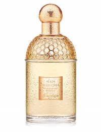 Inspired by nature and created by Guerlain. The AQUA ALLEGORIA form a palette of olfactory emotions centered on the raw ingredients drawing their originality from unexpected combinations of freshly gathered petals, sun-kissed citrus fruit, green and aromatic sensations. Imported.Mandarine Basilic Citrus, aromatic. A singular meeting of flavours and scents, in which radiant mandarin zest blends with the delicious fragrance of basil leaf in a thrilling explosion of freshness. 4.2 oz. Inspired by nature and created by Guerlain. The AQUA ALLEGORIA form a palette of olfactory emotions centered on the raw ingredients drawing their originality from unexpected combinations of freshly gathered petals, sun-kissed citrus fruit, green and aromatic sensations. Imported.Mandarine Basilic Citrus, aromatic. A singular meeting of flavours and scents, in which radiant mandarin zest blends with the delicious fragrance of basil leaf in a thrilling explosion of freshness. 4.2 oz.
