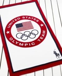 Go for the gold! Everyone's a winner with this Olympic Logo beach towel from Lauren Ralph Lauren, featuring patriotic red, white and blue colors with the signature Olympic rings and Ralph Lauren polo player. Go for the gold! Everyone's a winner with this Olympic Logo beach towel from Lauren Ralph Lauren, featuring patriotic red, white and blue colors with the signature Olympic rings and Ralph Lauren polo player.