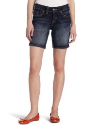 Silver Jeans Juniors Suki Curvy Fit Denim Short, Dark Blue, 26 Silver Jeans Juniors Suki Curvy Fit Denim Short, Dark Blue, 26