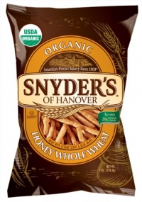 Snyder's of Hanover Organic Honey Whole Wheat Pretzel Sticks, 8-Ounce Bags (Pack of 12) Snyder's of Hanover Organic Honey Whole Wheat Pretzel Sticks, 8-Ounce Bags (Pack of 12)