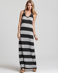 Easy-chic style is achieved in this Soft Joie maxi dress, boldly striped with panache. Easy-chic style is achieved in this Soft Joie maxi dress, boldly striped with panache.