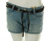 Rewash Denim Belted Shorts Blue 13