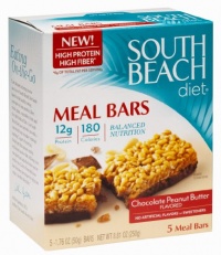 South Beach Diet Meal Bar, Chocolate Peanut Butter, 5-Count (Pack of 8) South Beach Diet Meal Bar, Chocolate Peanut Butter, 5-Count (Pack of 8)